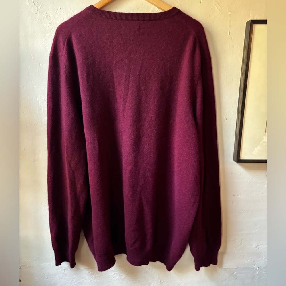 Cashmere Oversized V-Neck Sweater by Club Room - Picture 8 of 9